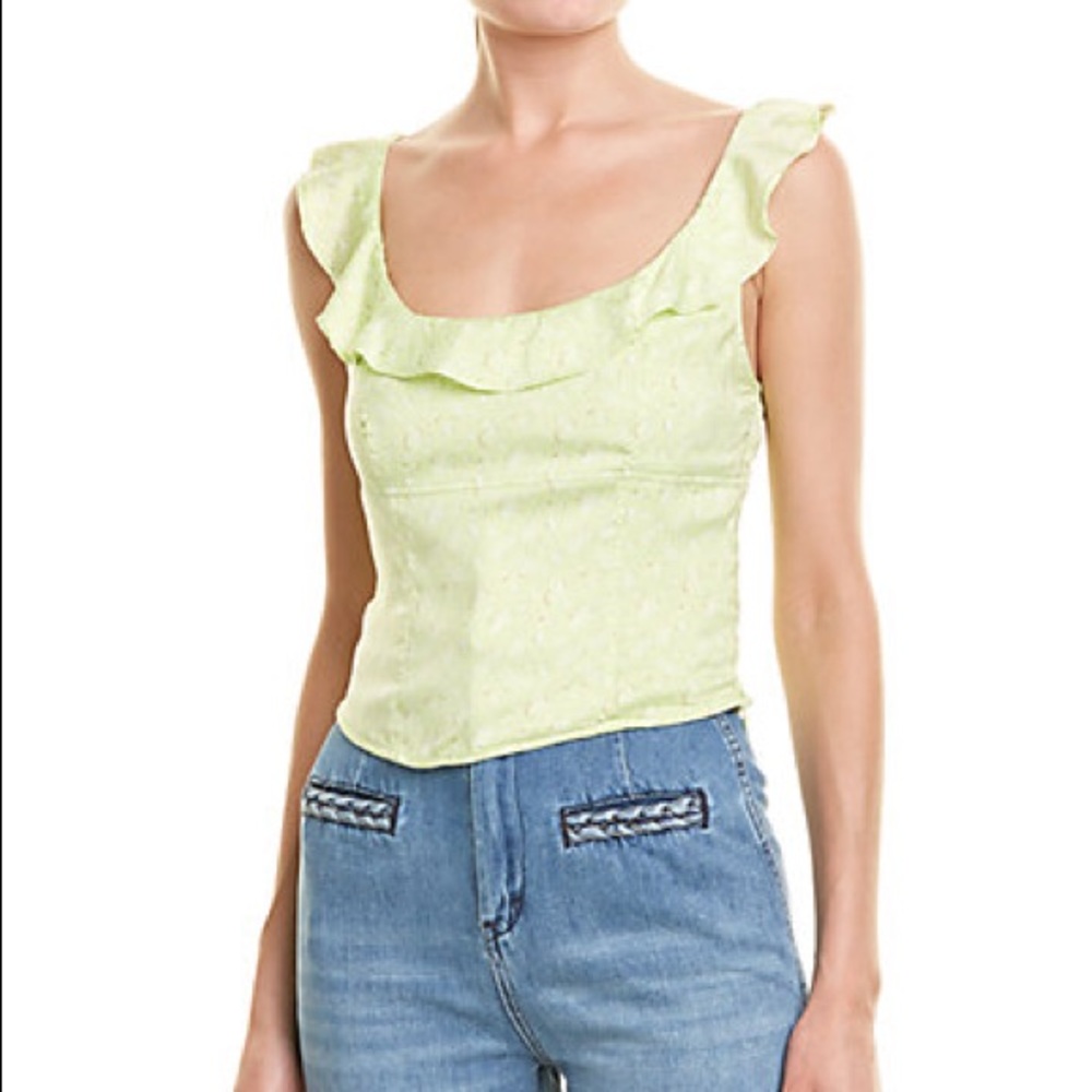 Free People Citrine Combo Crop Blouse